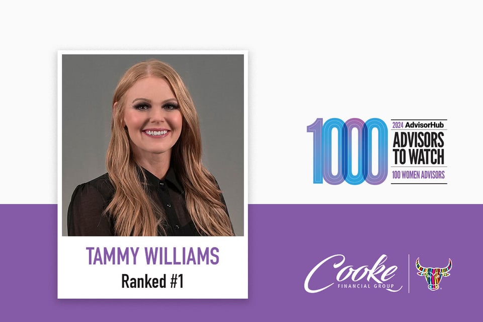 Tammy Williams Ranks #1 on 2024 Top 100 Women Advisors to Watch list by AdvisorHub